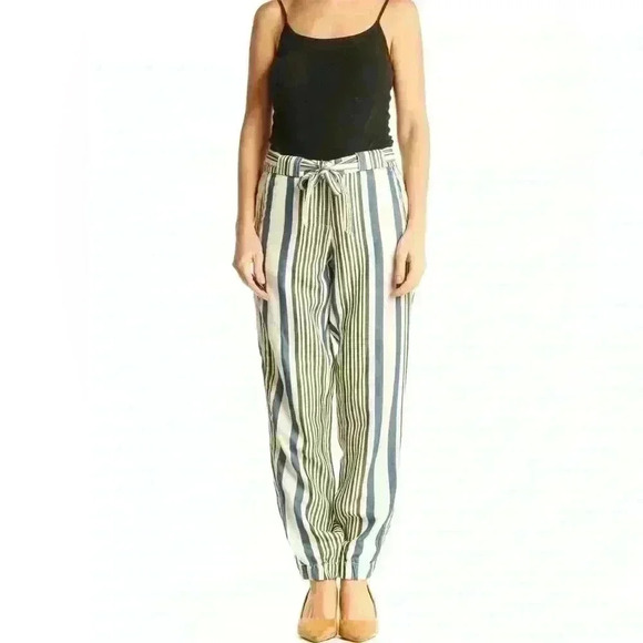 Ann Taylor loft talked tapered striped pants sz 6 - Picture 1 of 11